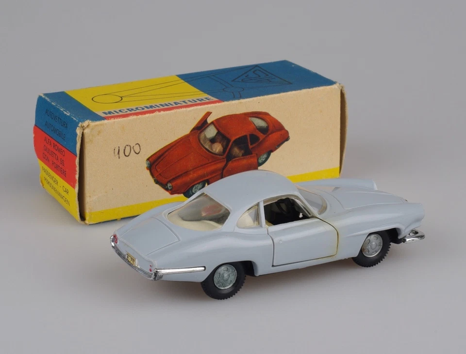 POLITOYS PLASTICA (67) Alfa Romeo Giulietta S.S. grigio chiaro - Immagine 2 di 4