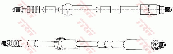 Flexible de frein TRW PHC313 en caoutchouc renforcé haute pression