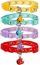 Cat Collars W/ Bells Breakaway Kitten Collar Cute Kitty Collar Pet Supplies