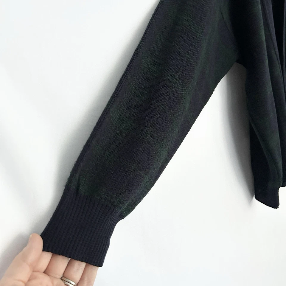 Cárdigan Suéter Vintage Old Money Italia Abuelo Hombre L Negro Reloj Academia Foto 4 de 4