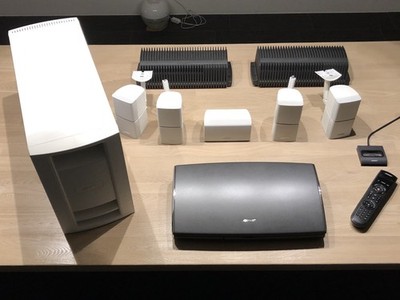   Bose Lifestyle V35 Weiss   Komplettsystem mit PS28 III, AV35, SA-3 & Lautspre