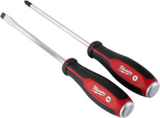 Milwaukee Set of 2 Magnetic Screwdrivers Black Red 4932471872