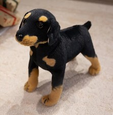 Rottweiler Dog Plush Toy 7" Cute Stuffed Animal Doll Kids Birthday Gifts