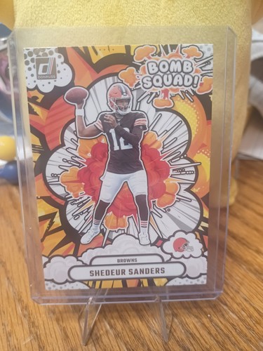 2025 Panini Donruss Shedeur Sanders Bomb Squad Rookie RC SP Insert #BS-SSS