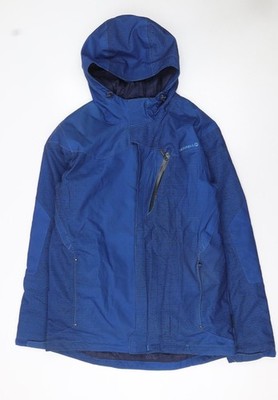 Merrell Outdoorjacke Herren blau mit Kapuze wasserdicht Größe M