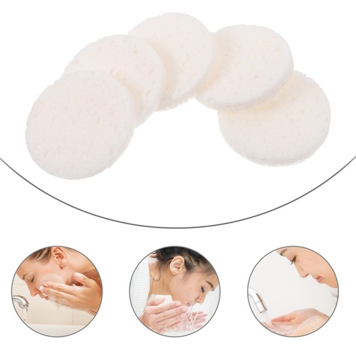 Polvo de lavado de esponjas de limpieza facial de algodón pulpa de madera 50 piezas