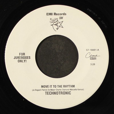 TECHNOTRONIC: move it to the rhythm / recall EMI 7'' Single 45 RPM