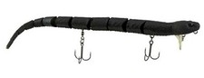  3D Wake Snake  - Top Water Lure 8.0 Inches Black Snake