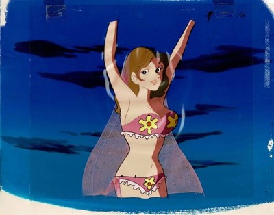 Lupine die dritte Fujiko Mine Cell Malerei handgezeichnet Hintergrund Affe Pu...