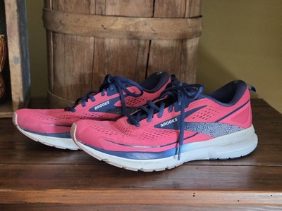 Brooks Trace 3 [1204011B674] Women 10.5 Running Shoes Raspberry/Blue/Orchid