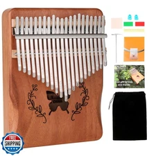 Lemfema Kalimba Thumb Piano, Portable 21 Keys Mbira Finger Piano with Tune Ha