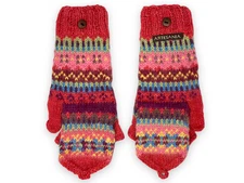 Artesania Women's La Paz Convertible Fingerless Gloves - (Pink/Multi)