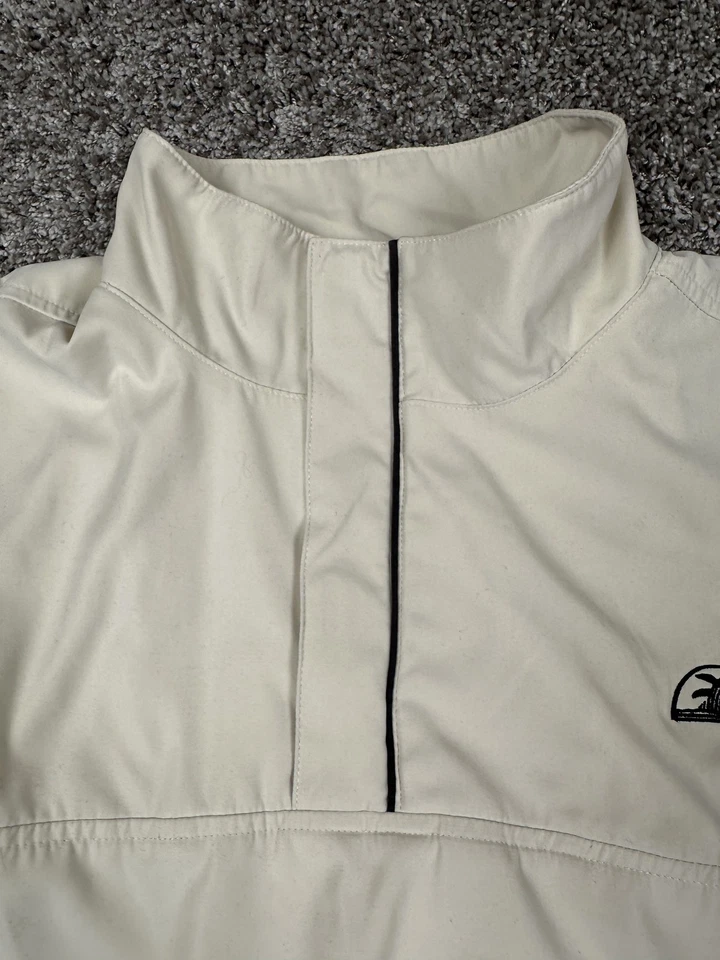 Vintage PING Collection Golf Pullover Jacket Men’s L Beige Windbreaker Eye Logo - Image 4 of 4