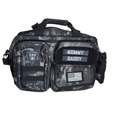 Tactical Baby Gear TBG Diaper Bag Dark CAMO w/Accessories. No changing pad