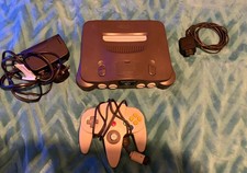 Nintendo 64 N64 Console PAL Game Fully Working See Pics Cables And Controller