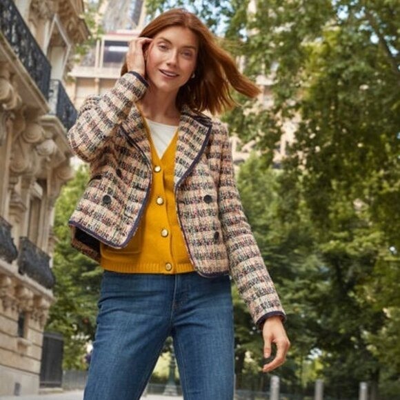 NWOT Talbots Cafe Tweed multicolor boucle' preppy old money