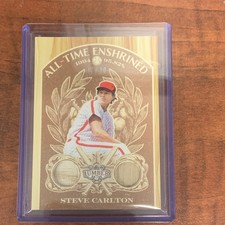 Leaf Lumber 2025 All-Time Enshrined Steve Carlton Relic /20 Phillies AE-63