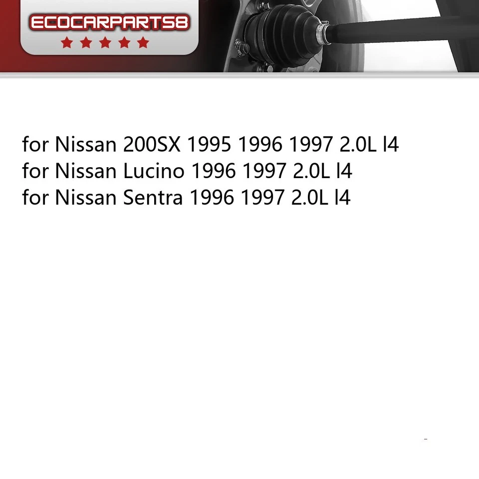 Eixos de eixo dianteiro esquerdo CV Trakmotive para Nissan Lucino 1996 1997 2.0L l4 - Imagem 2 de 4