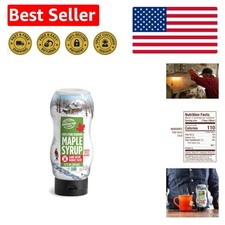 Pure Vermont Maple Syrup, Dark Color Robust Taste, 12 Oz Easy Squeeze Bottle