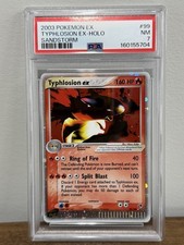 PSA 7 Typhlosion ex 99/100 EX Sandstorm Holo 2003 SWIRL 🌀 NEW CERT LOW POP on eBay