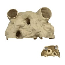 Aquarium Decor, Natural Curve Under Gravel Tunnel Cave, Fish Cave for Aquariu...