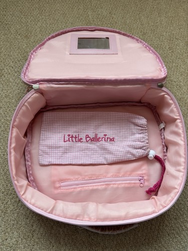 Pink Satin Ballerina Dance Ballet Hand Bag And Shoe Bag - Picture 2 of 4