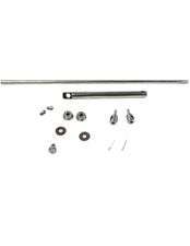 Universal Throttle Linkage Dual Carburetor Kit With Hardware Zinc Plated