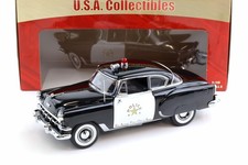 1:18 Sun Star 1954 Chevrolet Bel Air San Antonio Police Car Blanc/Noir
