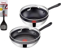 Tefal G435S6 Jamie Oliver Pfannenset Mit Deckel 5Tlg Pfanne 28 Cm Wokpfanne 28Cm