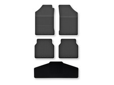 Gummifußmatten für VW Corrado 1988-1994 5tlg Schwarz mit Tunnelmatte Gummimatten