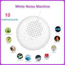White Noise Machine With 10 Soothing Sounds Sleeping Therapy Rain Fan And More