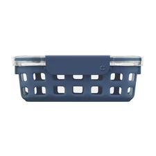 Duraglass Meal Prep Container, 5 cup- Glass Food Storage Container with Silic...