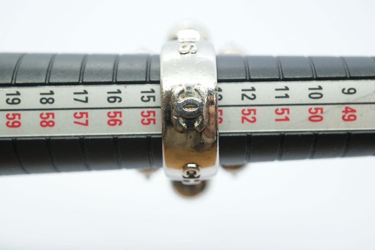 CHANEL Ring  Rhinestone Coco Mark - image 8