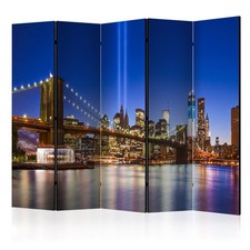 Paravent 5 Volets "Blue New York" 172x225cm