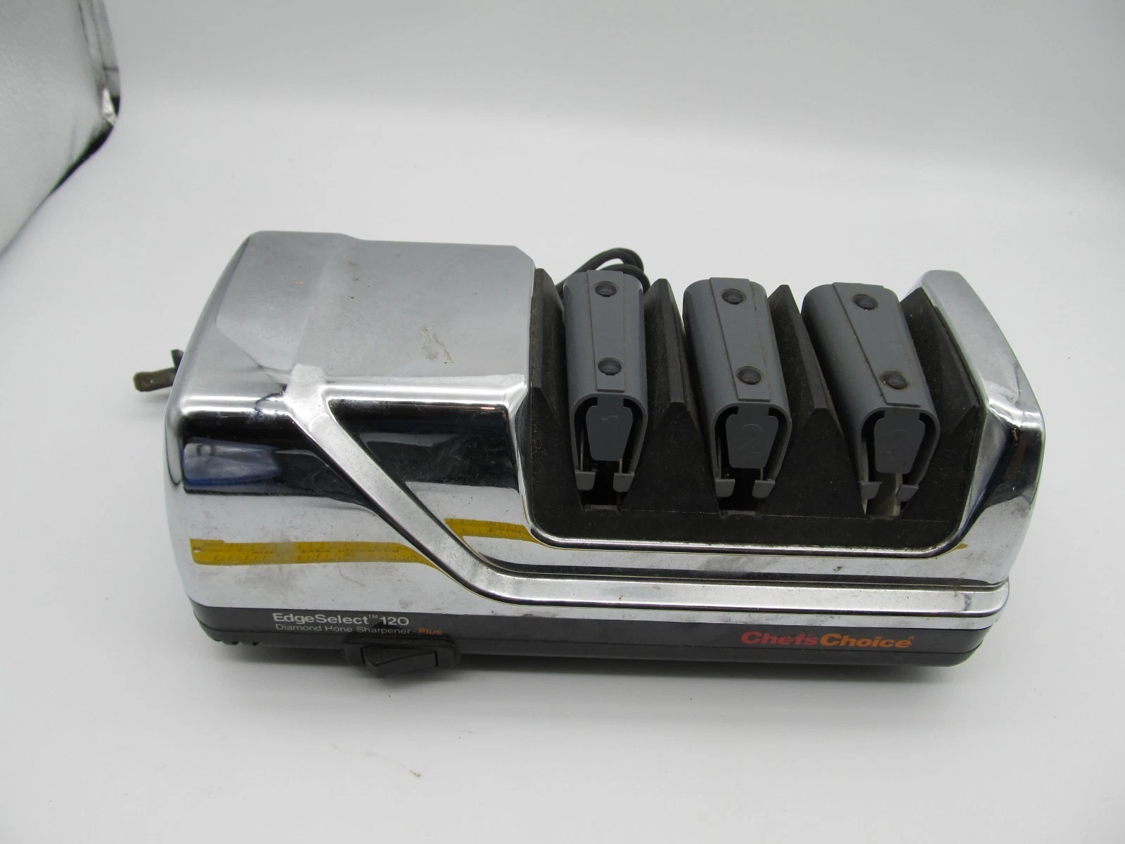 Chefs Choice Knife Sharpener Edge Select 120 Diamond Hone Plus Silver Tested E