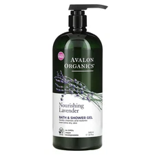 Bath & Shower Gel, Nourishing Lavender, 32 fl oz (946 ml)