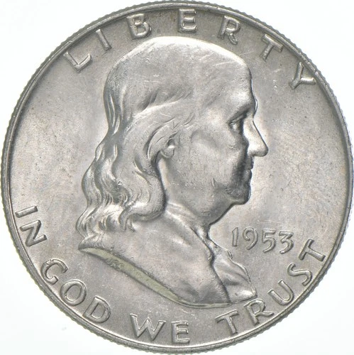 1953-D Franklin Half Dollar AU 90% Silver *2838