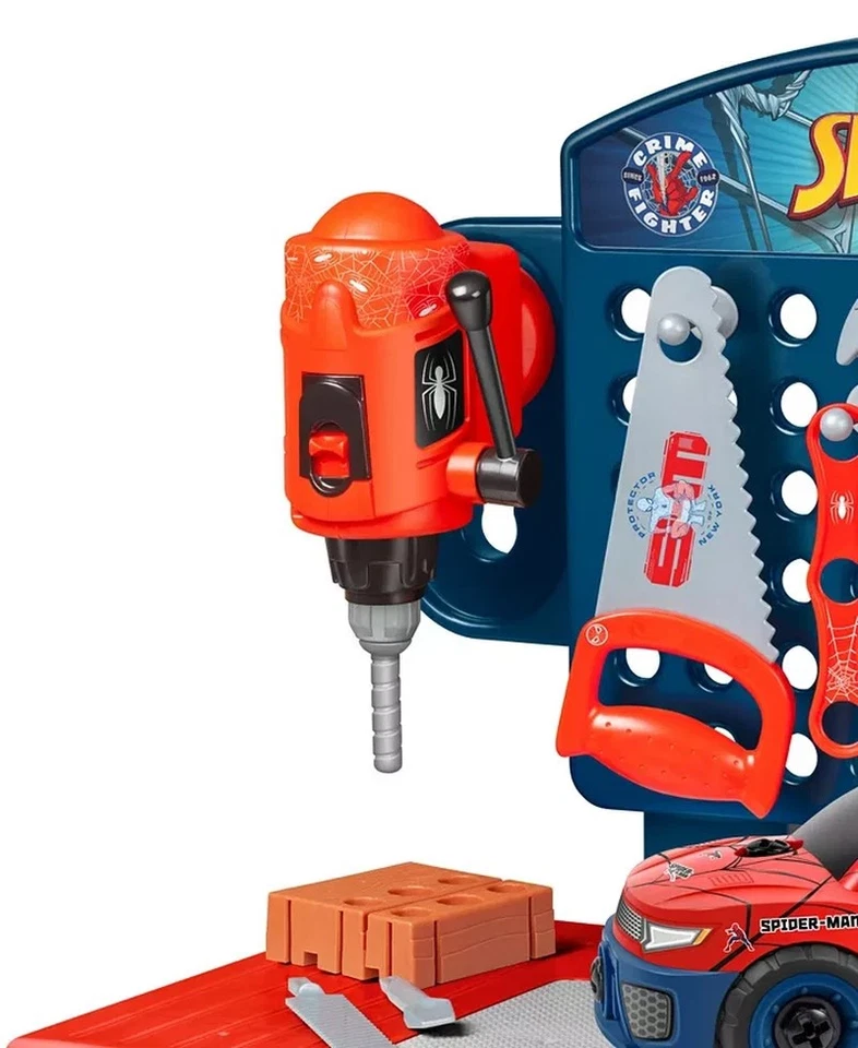 Juego de Banco de Herramientas Spider-Man con Desmontar Coche Niños Taller Juguete Nuevo Foto 2 de 4