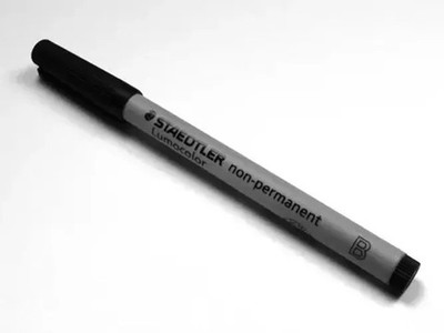 Water Soluble Single Black Marker Broad-Tip (approx 1.0   2.5mm) | Chessex