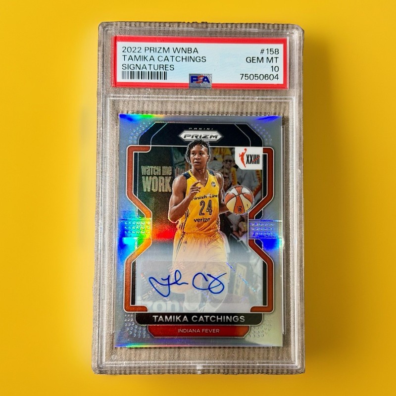 PSA 10 Tamika Catchings Autograph 2022 Panini Prizm WNBA Auto Indiana Fever Card