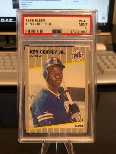 1989 Fleer #548 Ken Griffey Jr. RC PSA 9