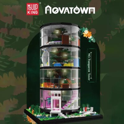 Mould King 16013 Transparent Tower Creative DIY Kit 3466pcs