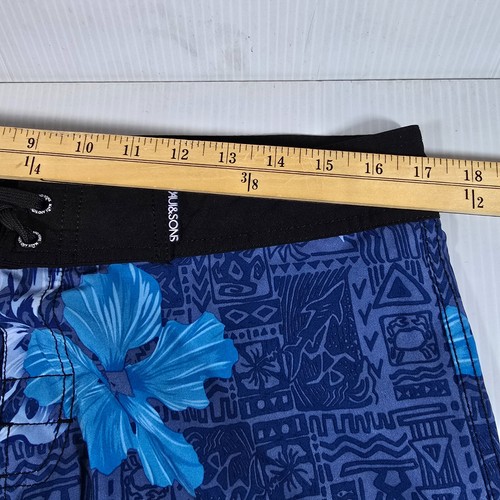 Maui and Sons black shark four-way stretch board shorts blue men’s size 32 - Picture 6 of 14