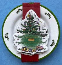Set of FOUR Spode Christmas Tree Melamine Salad Plates New