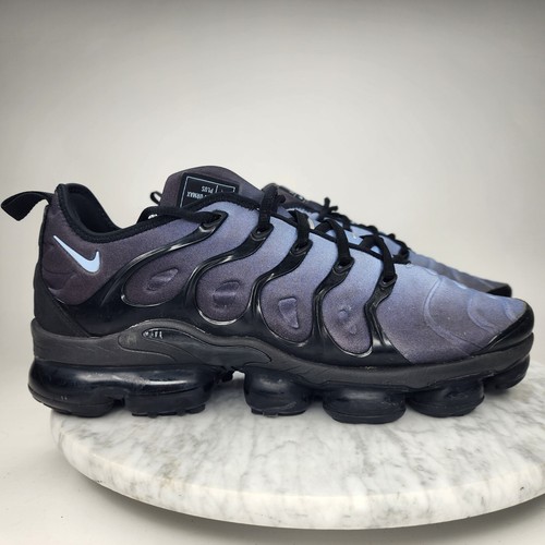 Nike Air Vapor Max Plus Aluminum Black Mens Running Shoes Size 11.5 924453-018