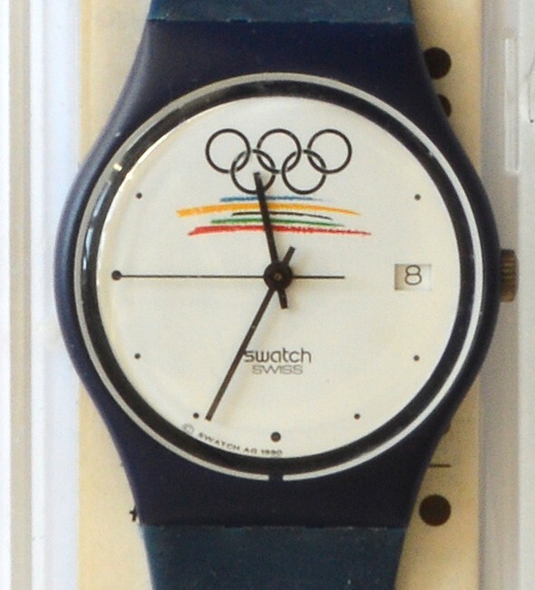Montre Swatch GZ 402 Homme Jeux Olympiques 1990 vintage neuve en boite