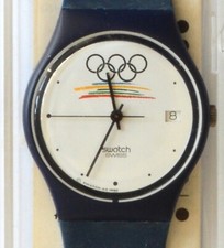 Swatch GZ 402 Homme Jeux Olympiques 1990 Neuve dans sa boite