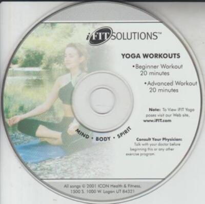 iFit Solutions Yoga Workouts AUDIO BOOK CD beginner advanced fitness strengthen