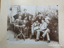 GRANDE VECCHIA FOTO FOTOGRAFIA UOMINI PRIMI 900  VINTAGE MODA ABBIGLIAMENTO