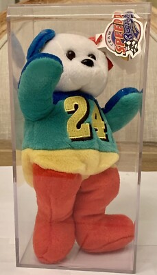 Jeff Gordon No. 24 Red, Blue & Yellow 7.5'' NASCAR Team Speed Bears W/Box TY